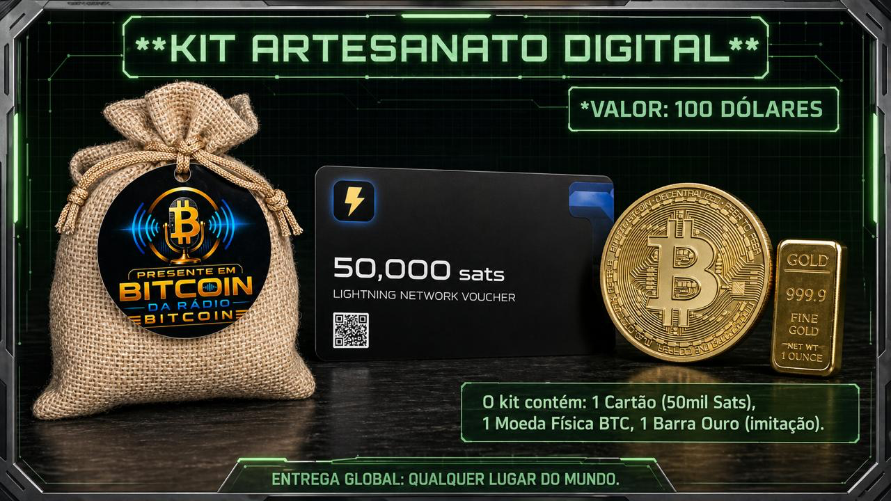 Kit Artesanato Digital Bitcoin - 50.000 sats